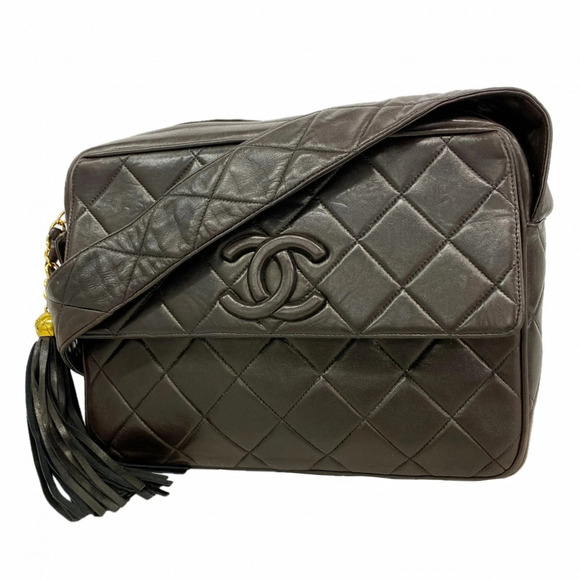 CHANEL Handbags - Chanel Matelassé Shoulder Bag, Lambskin, Black, Women's, P3195656
